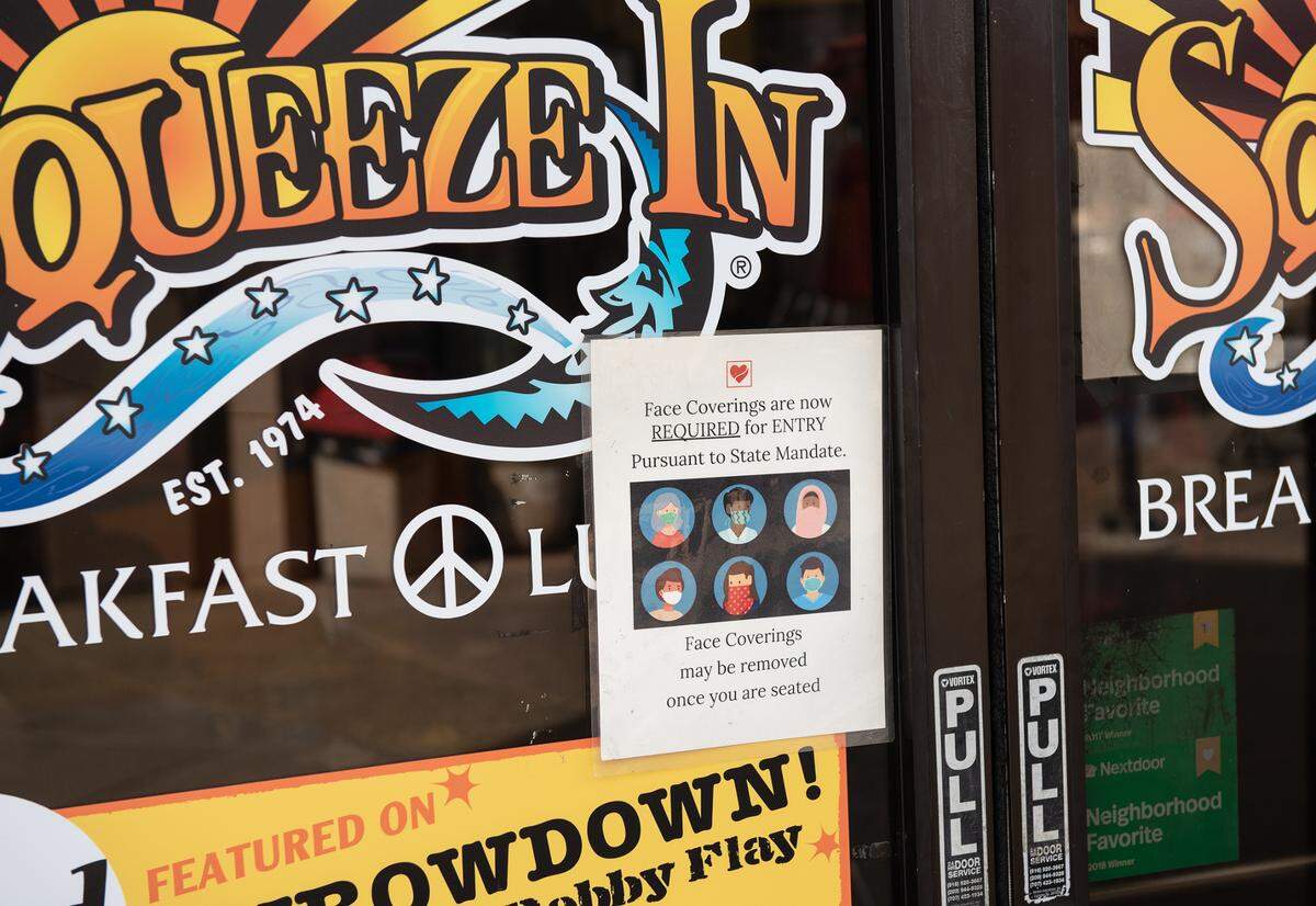 The Squeeze In restaurant in Modesto, Calif., on Thursday, Jan. 13, 2022.