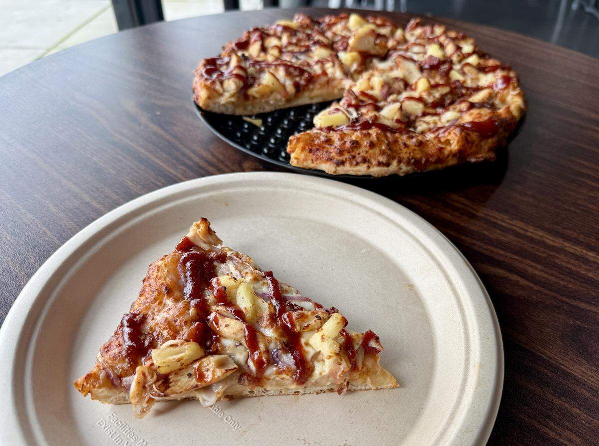 BBQ chicken luau pizza from Surefire Pizza Co. in east Modesto