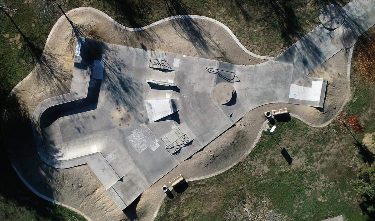Brandon Koch Memorial Skate Park at Donnelly Park in Turlock, Calif., Dec. 1, 2021.