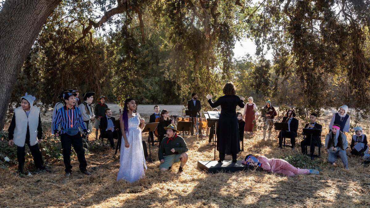 A scene from “The Race,” presented by Opera Modesto.