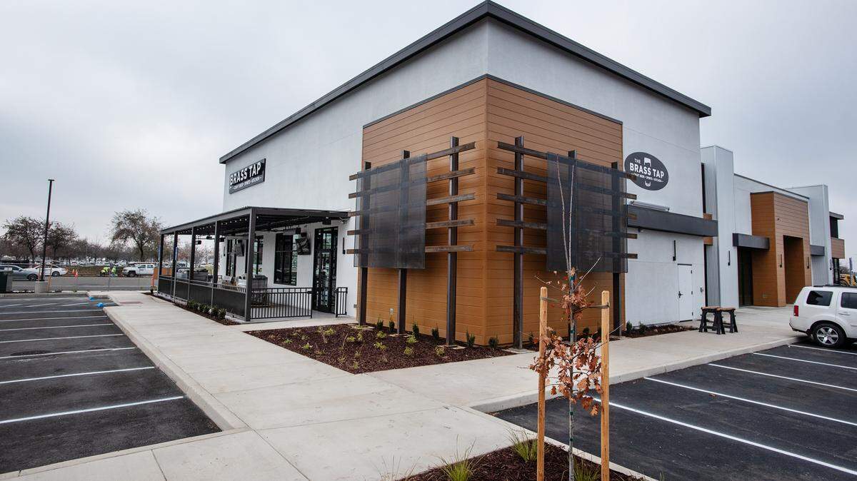 The Brass Tap is almost finished with construction on Dale Road in Modesto, Calif., Tuesday, Dec. 22, 2020.
