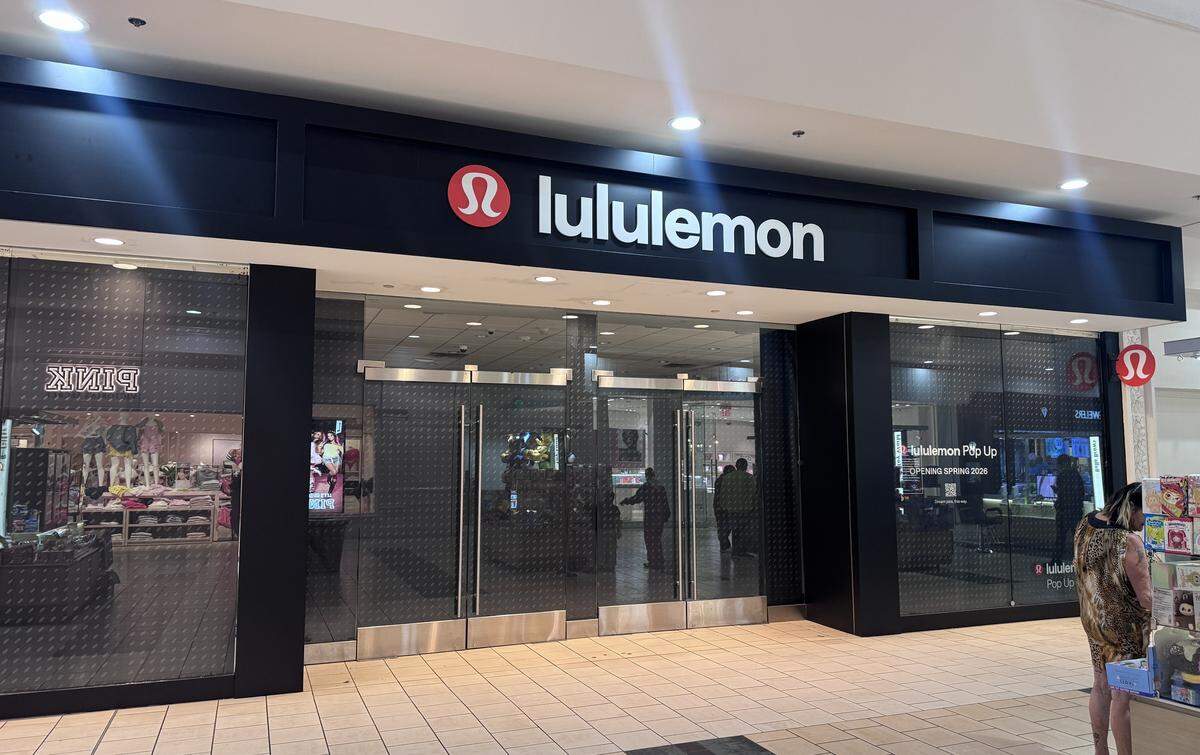 Lululemon on the lower level of Vintage Faire Mall in Modesto
