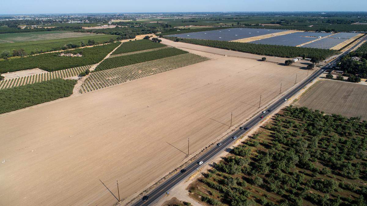 North of Patterson Road and above McHenry Avenue looking east towards the city of Riverbank on Thursday, June 17, 2021.