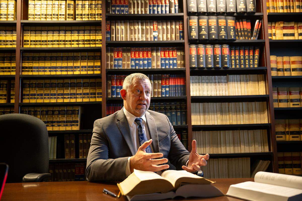 Stanislaus County Counsel Thomas Boze talks about the Brown Act at county offices in Modesto, Tuesday, Jan. 7, 2025.