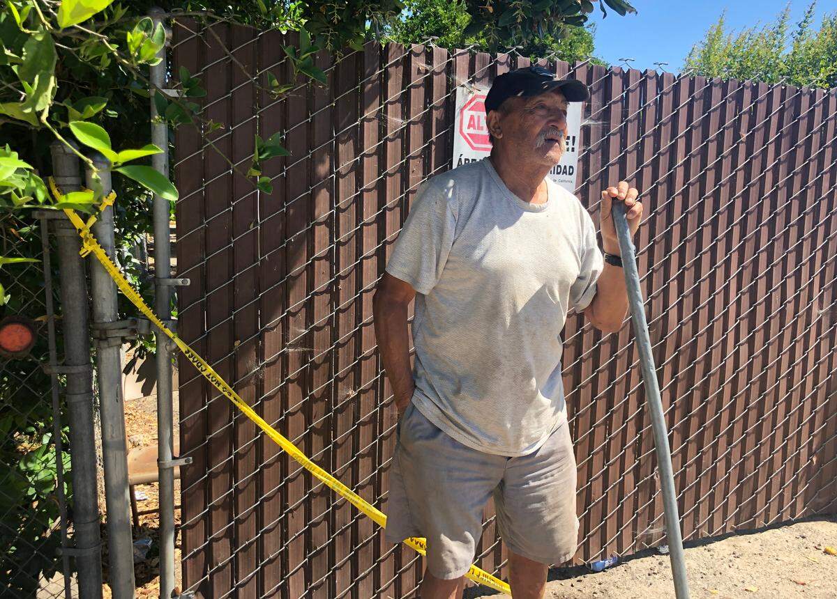 Francisco Salgado, neighbor, saw the S.W.A.T. operation unfold from across the street in his brother’s front yard.