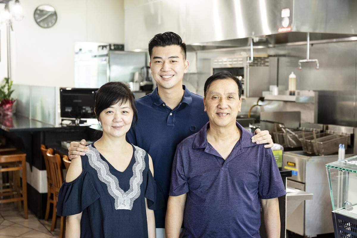 Carol Li, Nick Chan and Anthony Chan owners of Terracota Pub in Turlock, Calif., Tuesday, Sept. 24, 2019.