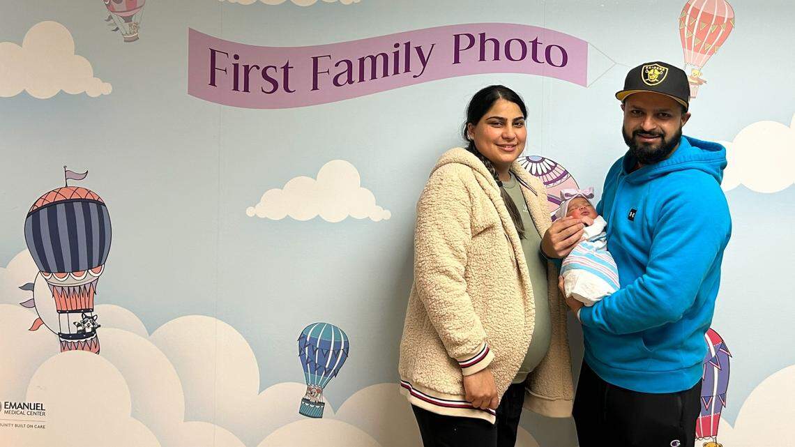 At Emanuel Medical Center in Turlock on Jan. 1, parents Parminder and Makhan welcomed their baby girl, Zaara.