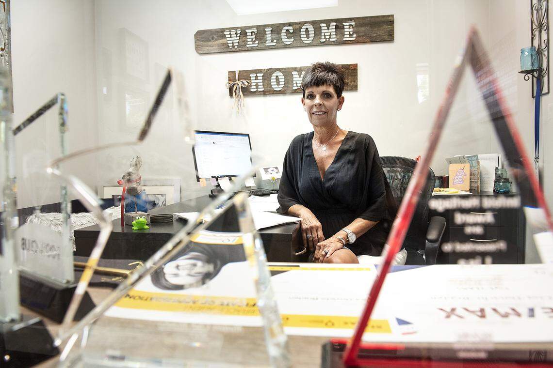 Modesto realtor Lisa Dovichi-Braden in her office in Modesto, Calif., on Thursday, May 7, 2020.