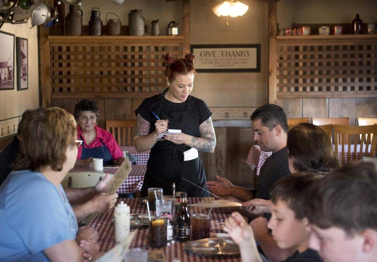 The interior of the old Farmer’s Catfish House shown shortly before its closure in Modesto, Calif., on Thursday, October 6, 2016.