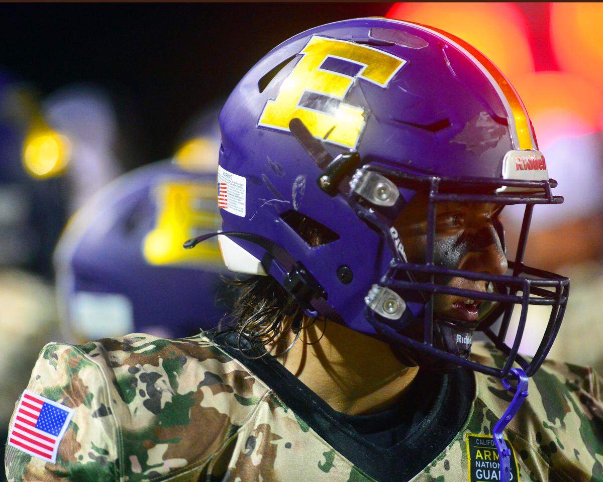 Escalon’s Ryker Peters on the sidelines during a game between Escalon and Windsor at Escalon High School in Escalon California on September 2, 2022.