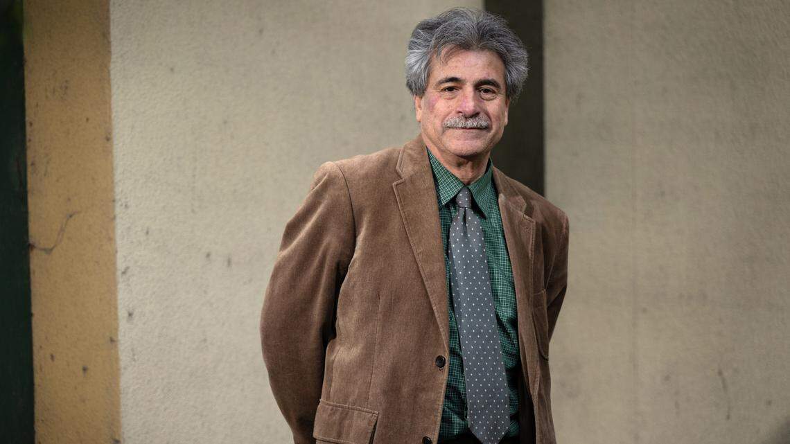 Spanish-speaking interpreter Roberto Radrigan in Stockton, Calif., Friday, April 12, 2024.