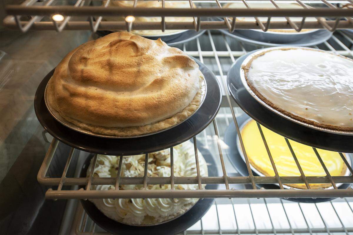 Pies are back at Marie Callendar’s Restaurant in Modesto, Calif., on Wednesday, Jan. 8, 2020.