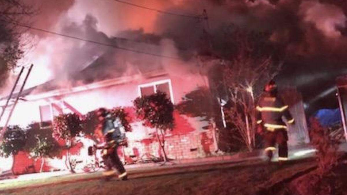 A family of four in Modesto’s La Loma neighborhood was displaced by fire Friday night.