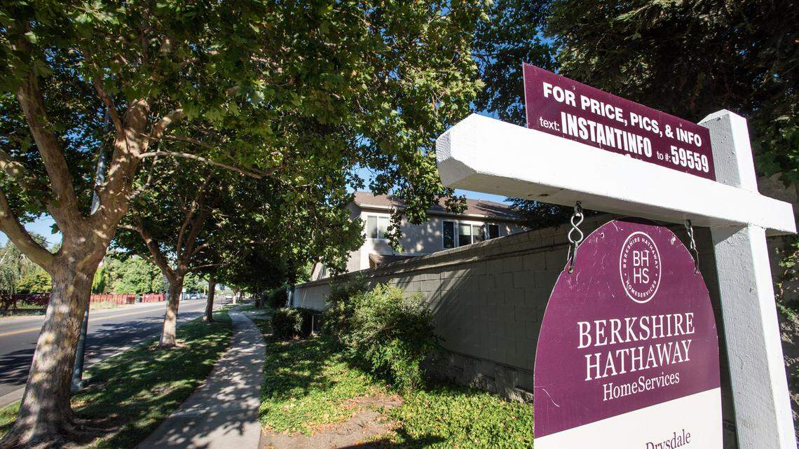 Existing homes for sale along Merle Avenue in Modesto, Calif., on Friday, July 16, 2021.