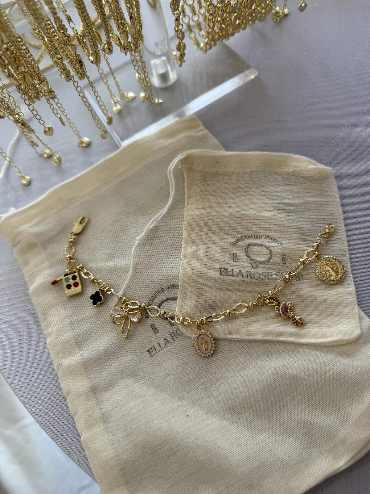 One of the top sellers at Ella Rose Shop is charm jewelry.