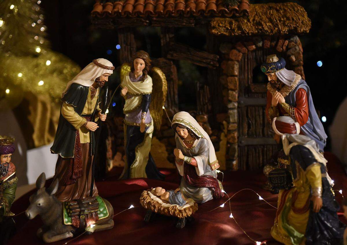 A nativity scene shared is pictured during the 2017 Nativity Festival at the Church of Jesus Christ of Latter-Day Saints.
