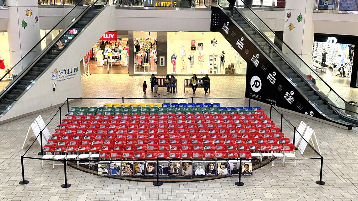 Stanislaus County continues fentanyl awareness with empty-chair display at mall