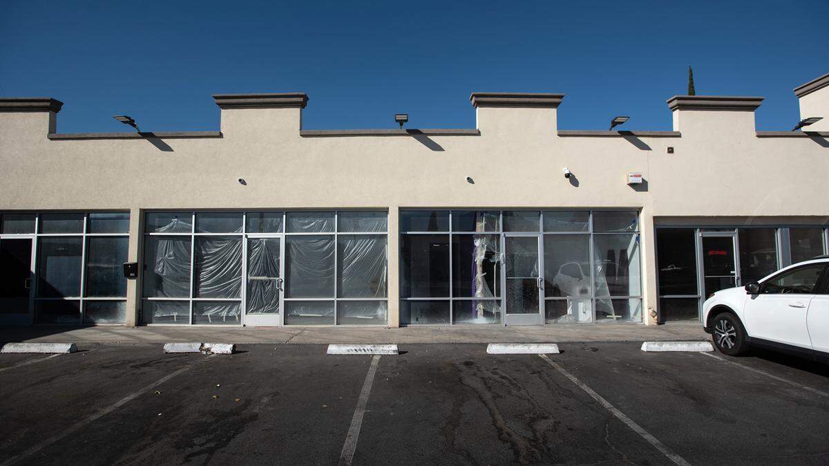 Proposed site for cannabis dispensary on Phoenix Avenue in Modesto, Calif., Thursday, Oct. 27, 2022.