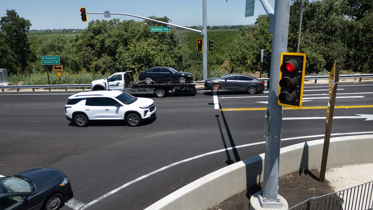 How the tricky angle of a Modesto-area intersection has been fixed for drivers
