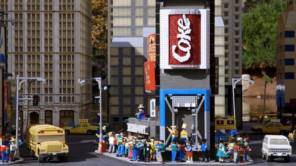 
This re-creation of New York’s Time Square is shown in a scene from the documentary "A Lego Brickumentary," screening locally through Thursday, 
