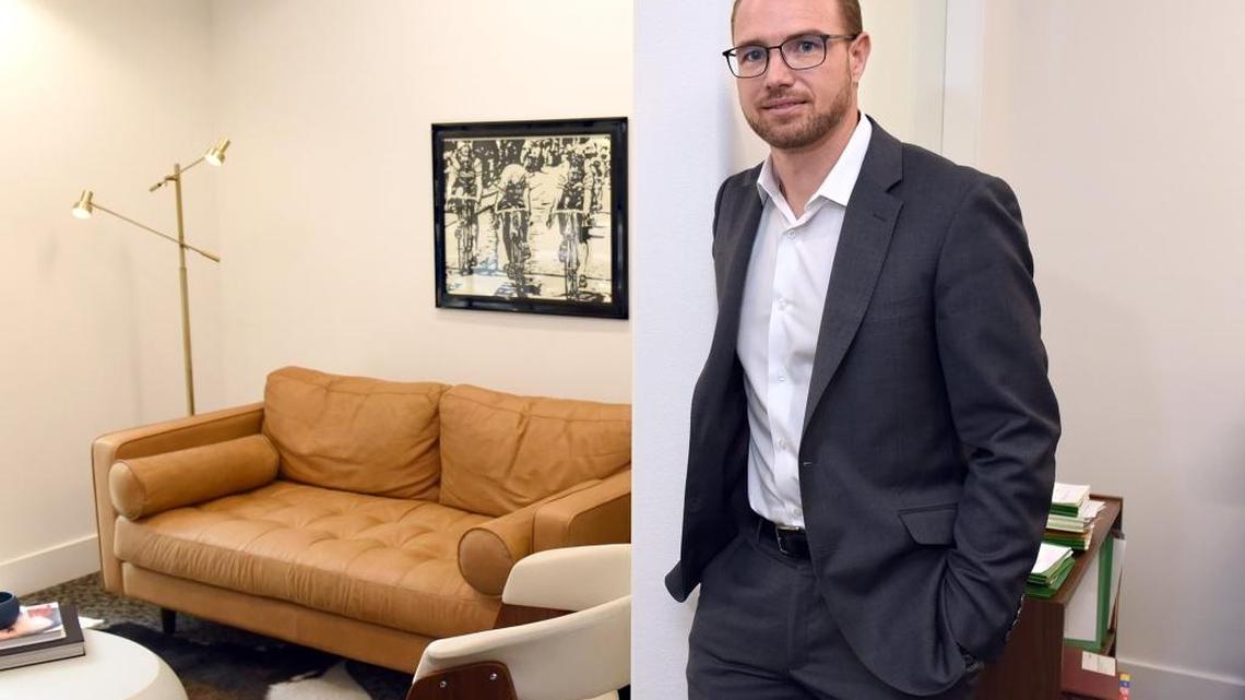 Attorney Vincent Jamison of Jamison Law Firm is pictured in his Modesto office on Tuesday July 31, 2018. He is a 2018 Modesto Bee 20 Under 40 recipient.