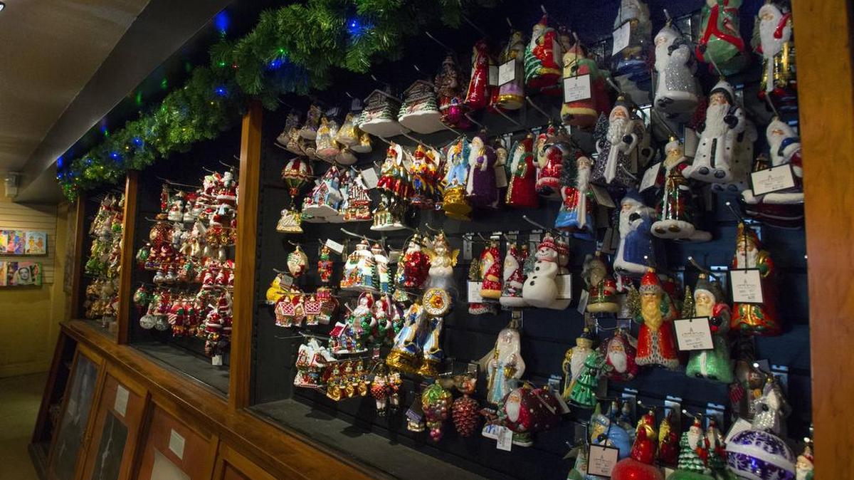 Ornaments aplenty await in McHenry Mansion’s gift shop.