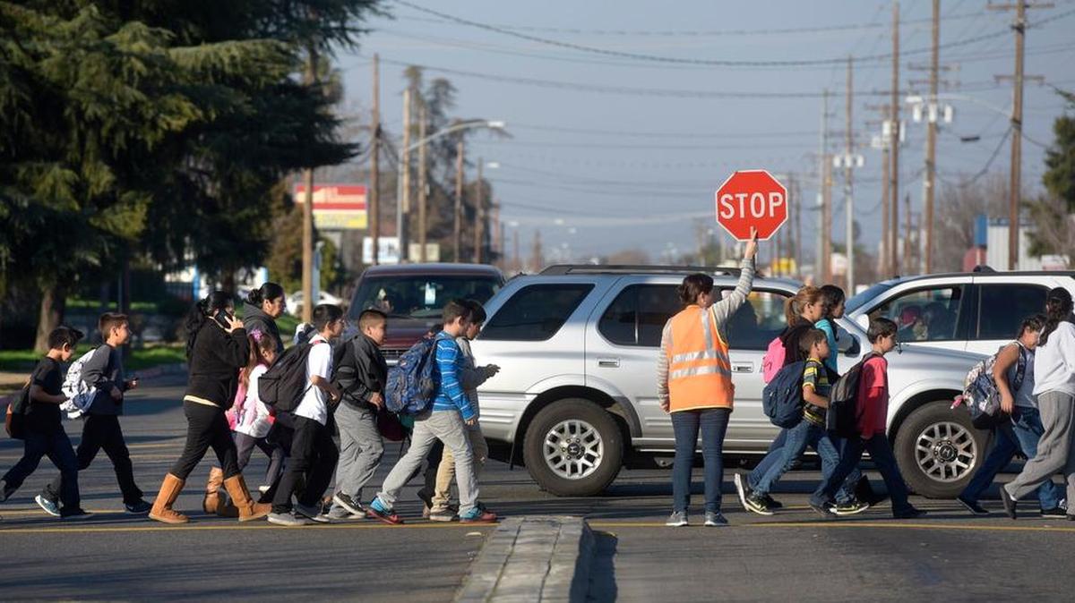 
Beginning today, crossing students again will be a common sight across the county as the new school year gets under way.
