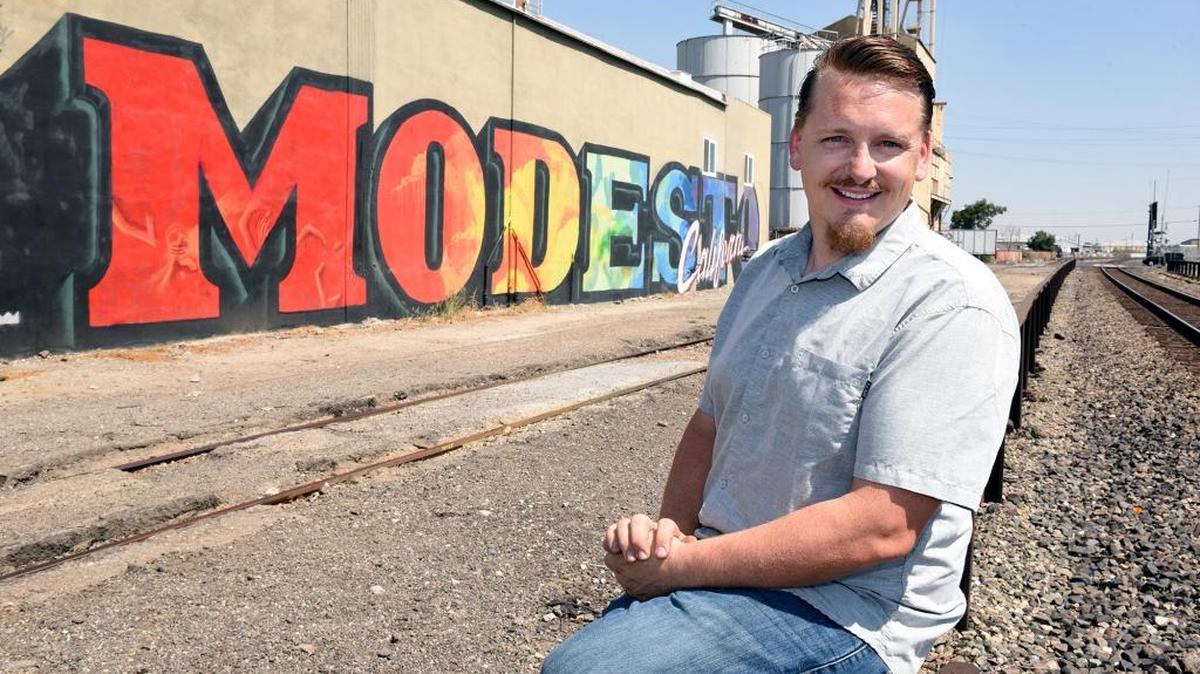 Josh Boyd, the operations manager at Interfaith Ministries is pictured Friday afternoon July 27, 2018 in downtown Modesto, Calif. Boyd is a Modesto Bee 2018 20 Under 40 recipient.
