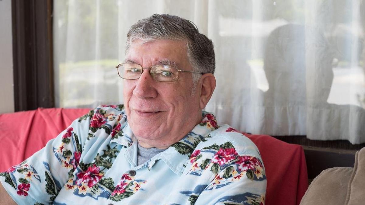 
Jim Christiansen manages his bipolar disorder by painting, getting massage therapy and going to support groups. “My big thing is stay well,” he said. “I don’t want to be sick. I hate doctors. I hate being sick.” The 60-year-old has been off medications for nearly a decade. He lives with and cares for his 88-year-old mother.
