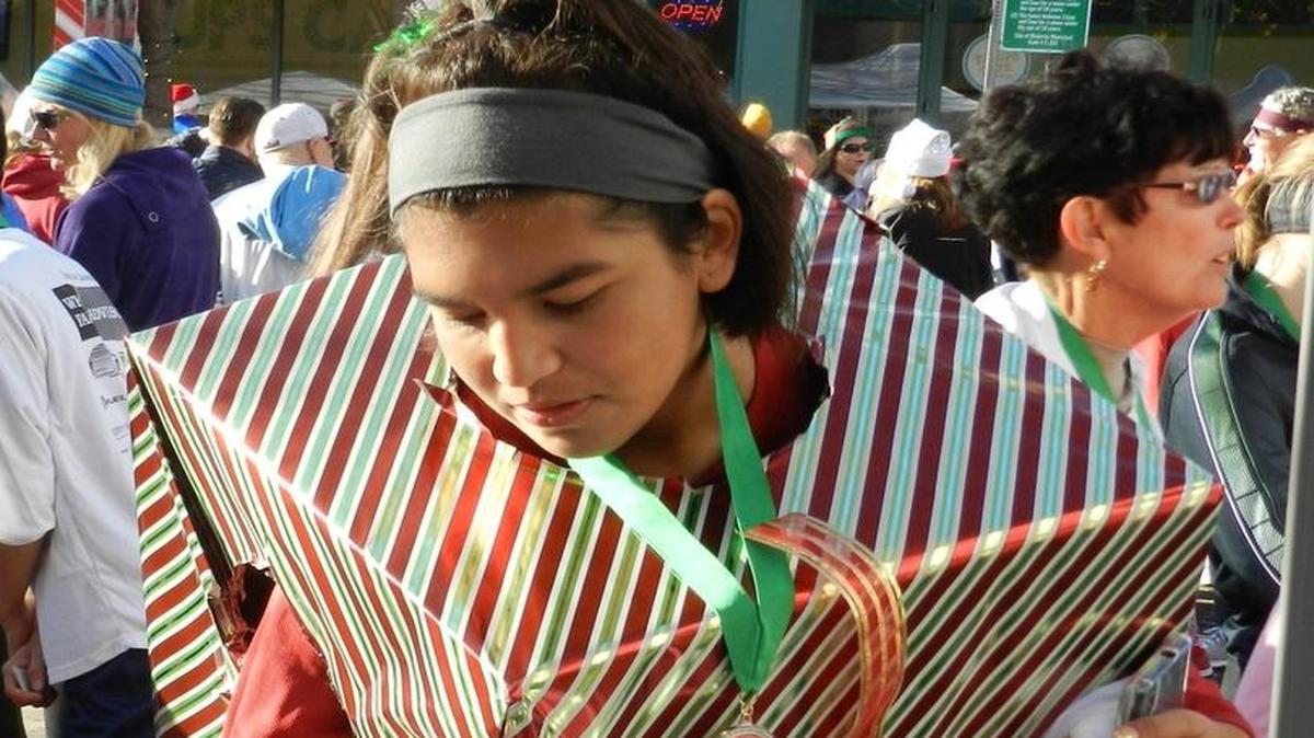 Ceres High student Denise Olivera was in the Spirit of Giving Jingle Bell 5K Run & Walk earlier this month.