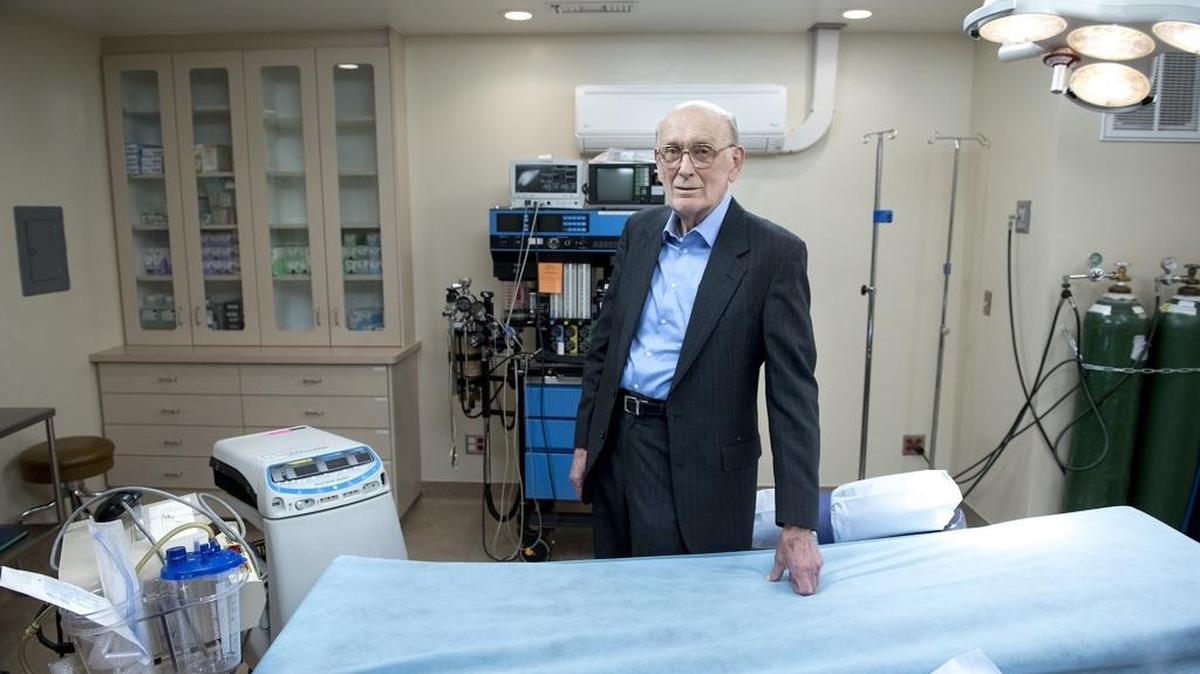 Dr. D. Gordon Anderson, 83, was named physician of the year by the Stanislaus Medical Society. He is approaching 50 years of medical practice.
