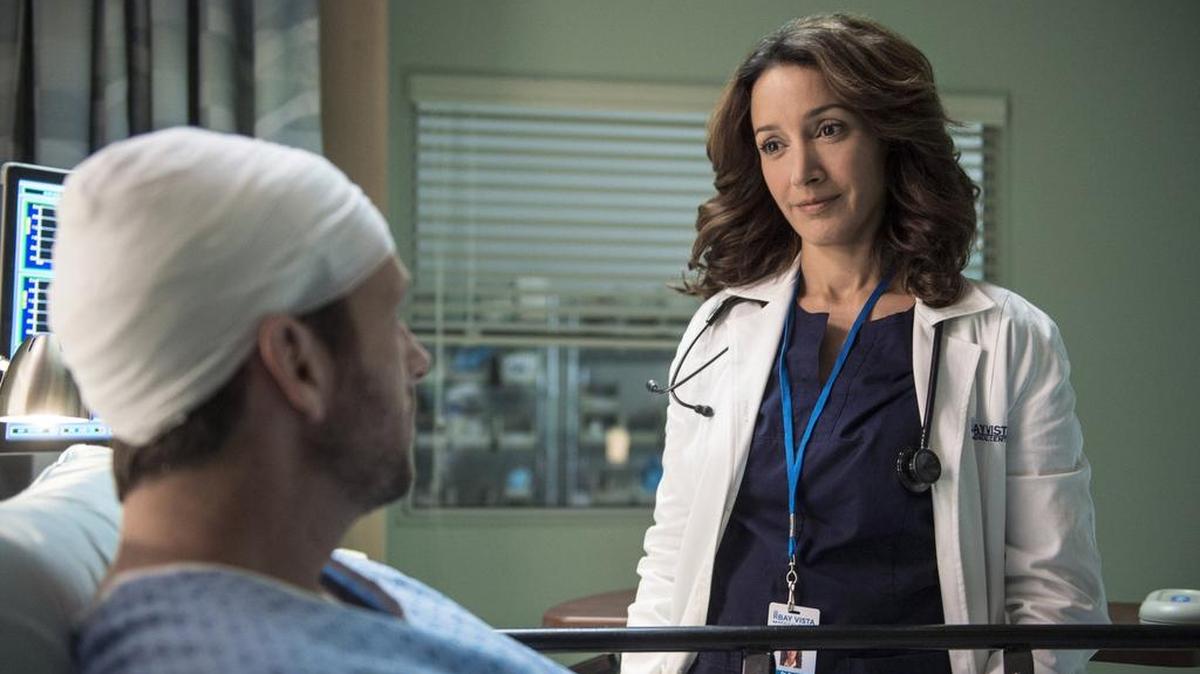 
Jennifer Beals, shown in “Proof,” says it was a “cool” 73 degrees on the day she briefly left her dog inside a vehicle in Vancouver, British Columbia. 


