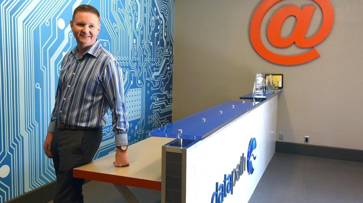 James Bates, co-founder of Datapath at his Modesto office.