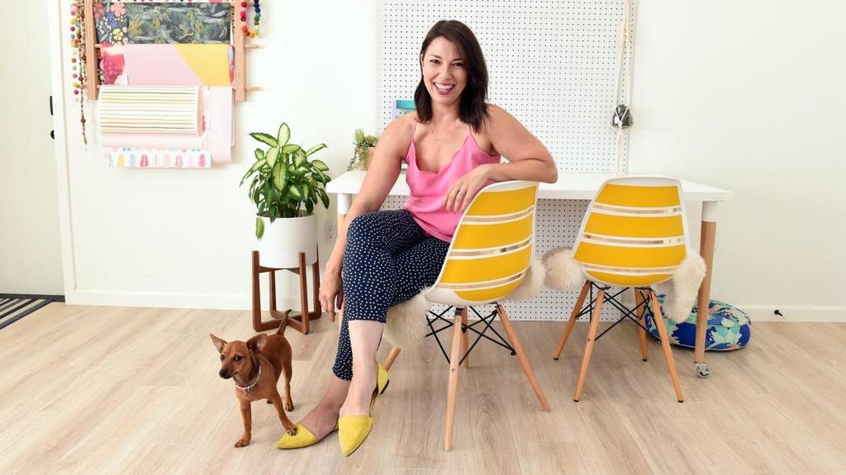 20 Under Portrait of Chelsea Foy, a blogger with the website Lovely Indeed. Foy is pictured Thursday morning August 2, 2018 in her Modesto office with her dog Coco.
