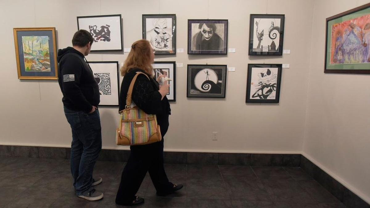 
 Mistlin Gallery is a popular spot on the Art Walk. This show was in 2013.
