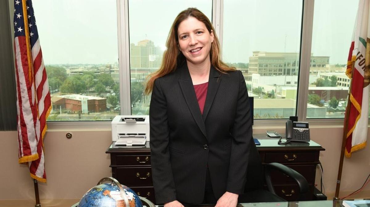 Judge Stacy Speiller is pictured Monday afternoon August 6, 2018 in her chambers at Stanislaus County Superior Court. She is a Modesto Bee 20 Under 40 2018 honoree.