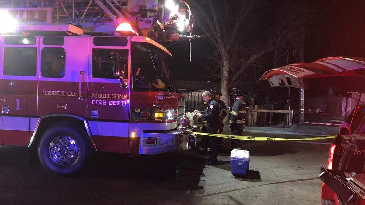 Modesto firefighters responds to a fatal west Modesto house fire in January.