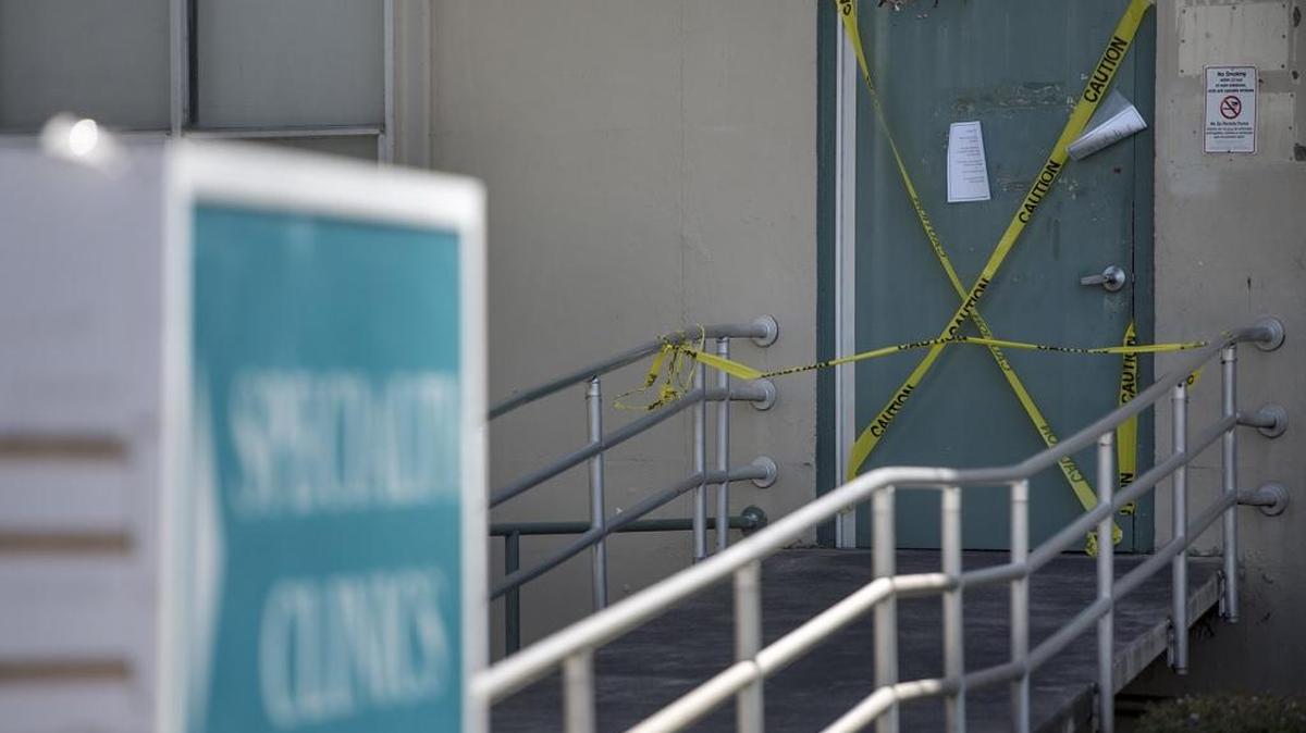 A severe water leak last weekend damaged one-fourth of the Health Services Agency building on Scenic Drive in Modesto. On Monday, the county closed the building and temporarily moved clinical services and 100 staff members to other locations.