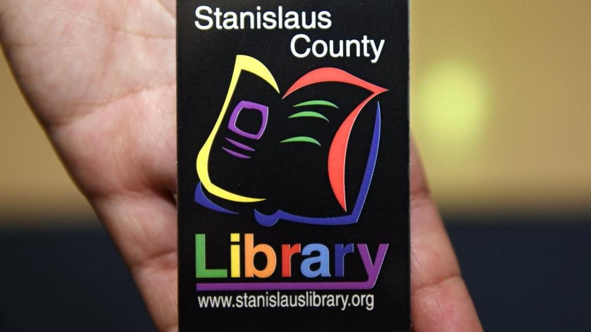 A library card is pictured in July, 2017. Early returns show a sales tax extension that would fund the Stanislaus County Library system winning.