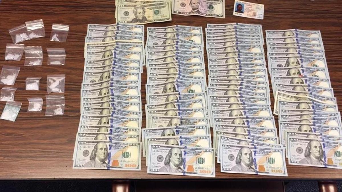 Drugs and money taken from Jamestown resident Randall Saari’s car on Thursday