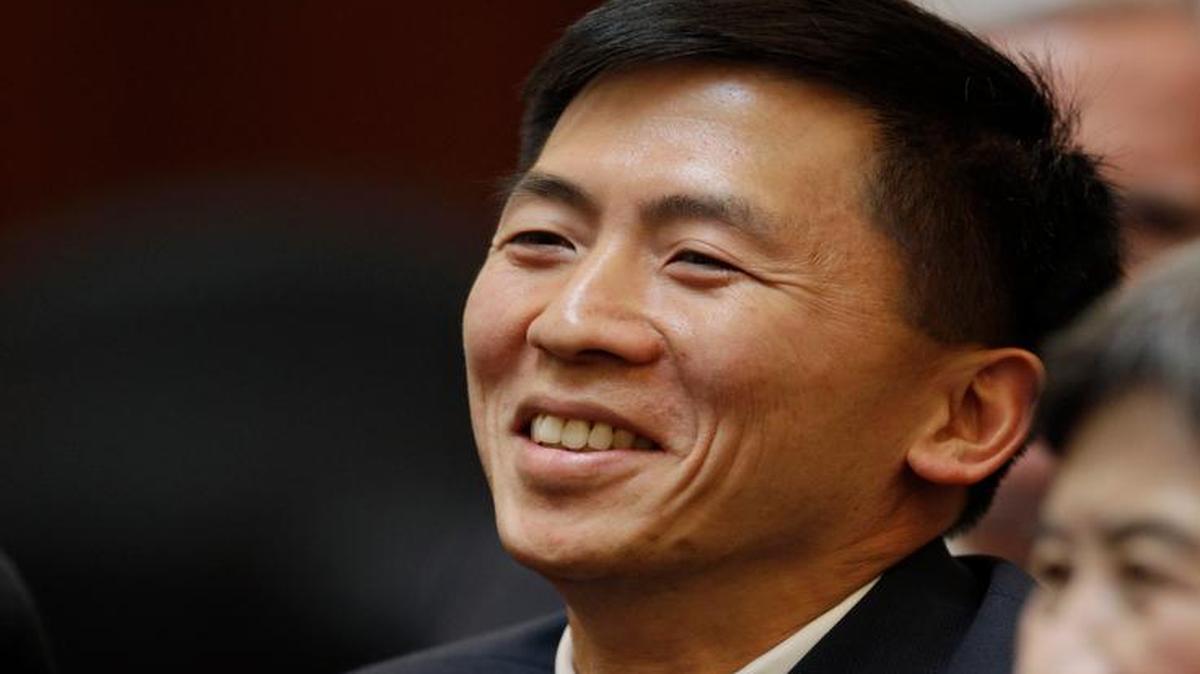 
UC Berkeley law professor Goodwin Liu appears during his nomination hearing before a three-member appointment board of the Commission on Judicial Appointments in San Francisco in 2011.

