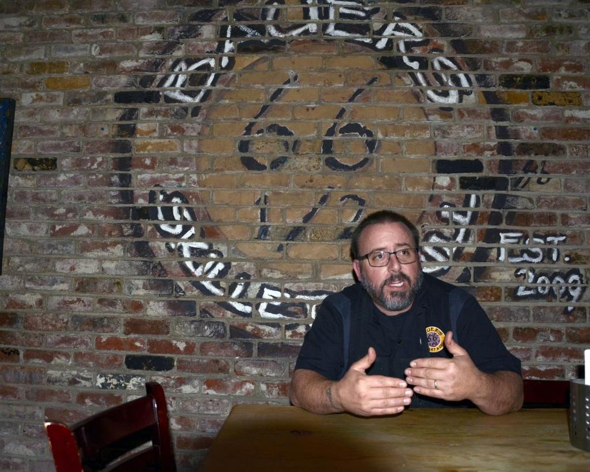 Modesto chef Tye Bauer inside his former McHenry Village restaurant Bauer’s 66 1/2 Skillet & Grill.