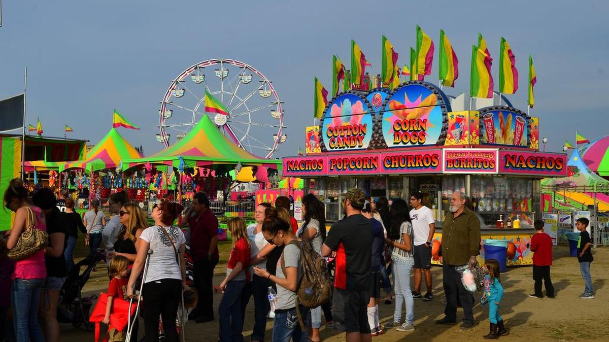 Rides and snacks prove a powerful draw at the 54th annual Ripon Almond Blossom Festival’s carnival at Mistlin Sports Park in Ripon, Calif., on Feb. 26, 2016.