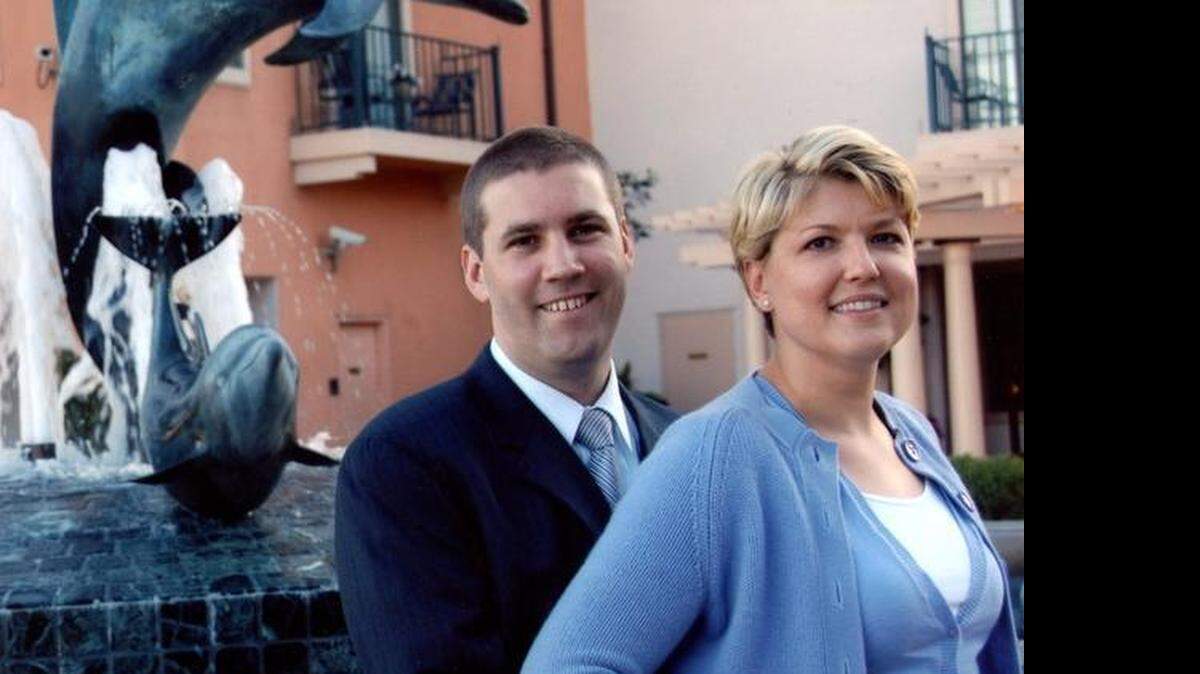 
Glendon Engert, here with wife Irina, was killed April 12, 2012, in a shooting. He and Stanislaus County sheriff’s Deputy Robert Paris were gunned down while serving an eviction notice at a residence on the 2100 block of Chrysler Drive in Modesto.

