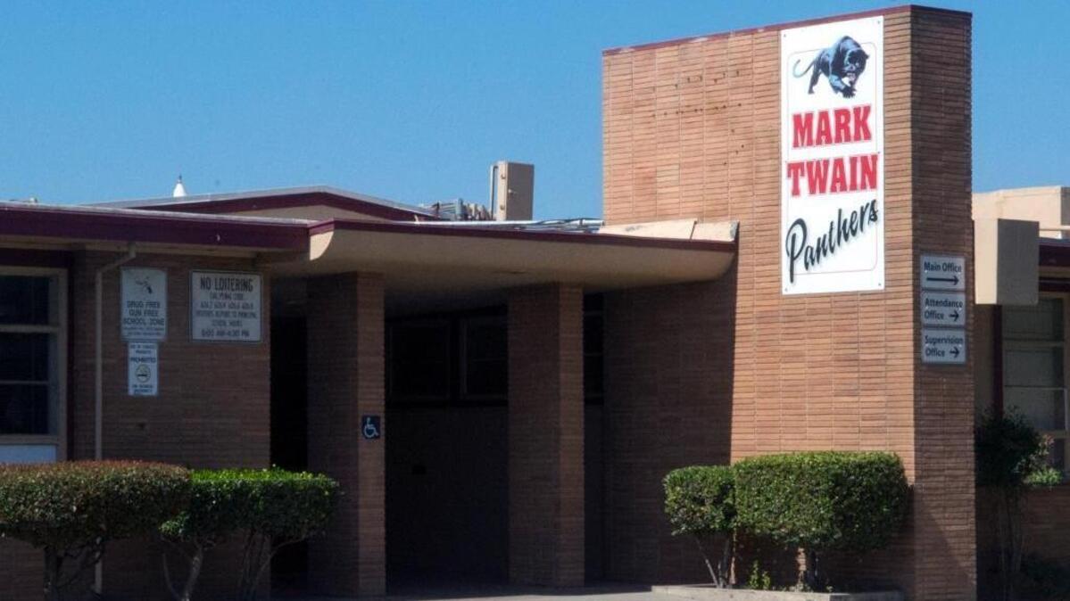 Mark Twain Junior High School in Modesto is pictured Oct. 5, 2015.