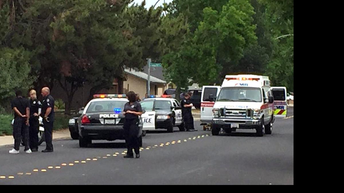 
Law enforcement and emergency personnel investigate on Tuesday morning on Keller Street in Modesto, not far from where shots were fired.
