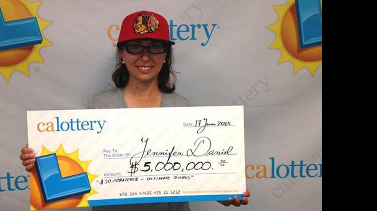 
Jennifer Daniel won $5 million on a California Lottery ticket purchased in Modesto.
