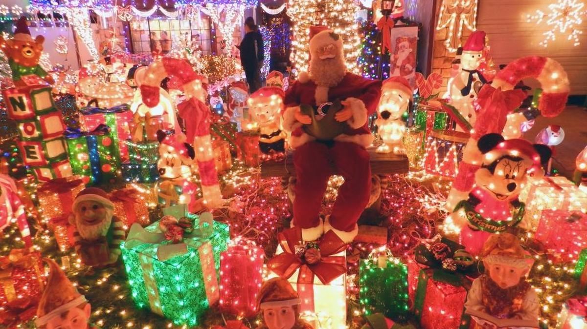 No matter how foggy the Christmas Eve, Santa won’t need Rudolph to guide him to Rick Lundberg’s home on Massera Way in north Modesto, seen Monday, Dec. 7, 2015. The house is a frequent stop for folks who love to get out and see residential lighting displays for the holidays.