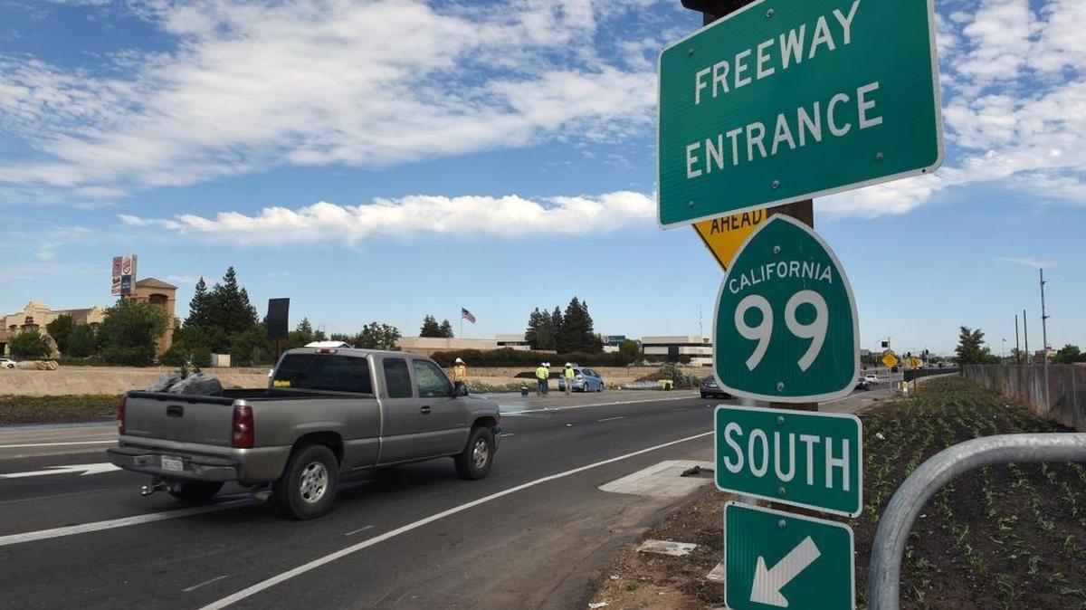 The on-ramps to northbound and southbound Highway 99 lanes at Kiernan Avenue will get traffic meter lights in early April, according to Caltrans.
