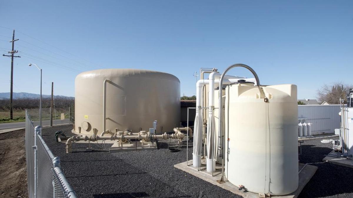 Modesto’s water facility in Grayson, Calif., Monday, Dec. 26, 2016.